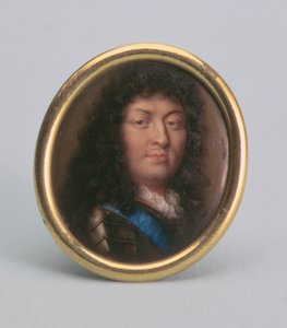 Portrett av Louis XIV, konge av Frankrike (emalje)